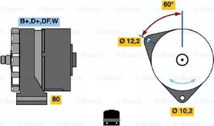 BOSCH 0 986 030 320 - Генератор avtokuzovplus.com.ua