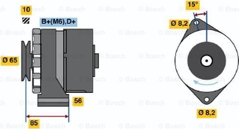 BOSCH 0 986 030 910 - Генератор avtokuzovplus.com.ua