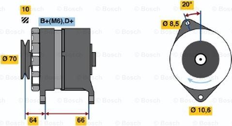 BOSCH 0 986 030 990 - Генератор avtokuzovplus.com.ua