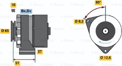 BOSCH 0 986 031 090 - Генератор autocars.com.ua