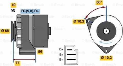 BOSCH 0 986 031 420 - Генератор autodnr.net