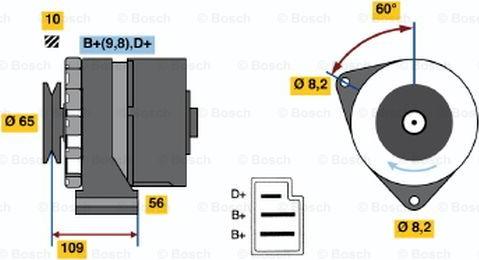 BOSCH 0 986 031 520 - Генератор avtokuzovplus.com.ua