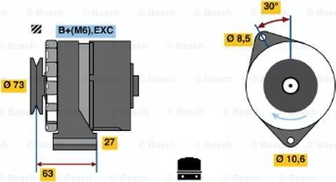 BOSCH 0 986 031 771 - Генератор autodnr.net