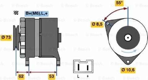 BOSCH 0 986 032 241 - Генератор autocars.com.ua