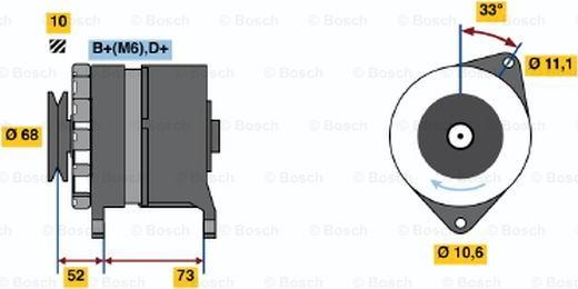 BOSCH 0 986 033 250 - Генератор autodnr.net