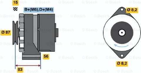 BOSCH 0 986 033 320 - Генератор autocars.com.ua