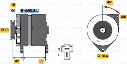 BOSCH 0 986 033 441 - Генератор autocars.com.ua