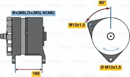 BOSCH 0 986 033 520 - Генератор avtokuzovplus.com.ua