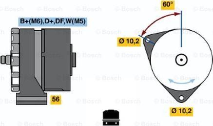 BOSCH 0 986 033 620 - Генератор autocars.com.ua