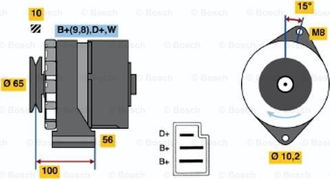 BOSCH 0 986 034 180 - Генератор autodnr.net