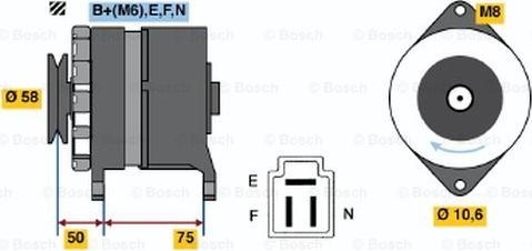 BOSCH 0 986 034 331 - Генератор avtokuzovplus.com.ua