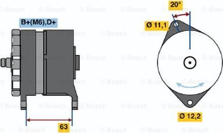 BOSCH 0 986 034 420 - Генератор autocars.com.ua