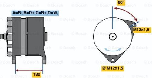 BOSCH 0 986 034 600 - Генератор autocars.com.ua