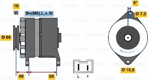 BOSCH 0 986 034 780 - Генератор avtokuzovplus.com.ua