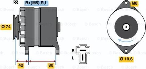 BOSCH 0 986 035 181 - Генератор autocars.com.ua