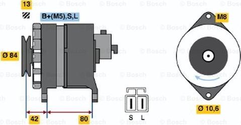 BOSCH 0 986 035 371 - Генератор autocars.com.ua