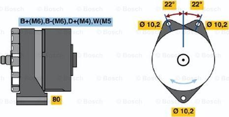 BOSCH 0 986 035 620 - Генератор autocars.com.ua