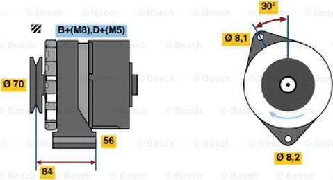 BOSCH 0 986 035 841 - Генератор avtokuzovplus.com.ua