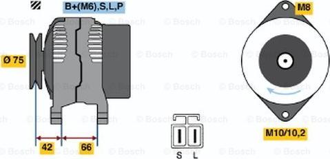 BOSCH 0 986 036 331 - Генератор avtokuzovplus.com.ua