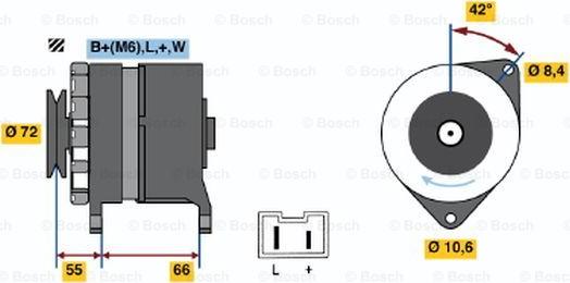 BOSCH 0 986 036 711 - Генератор autocars.com.ua