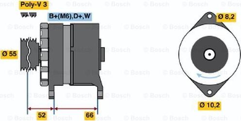 BOSCH 0 986 036 860 - Генератор autocars.com.ua