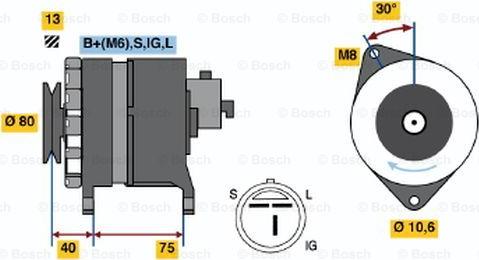 BOSCH 0 986 037 811 - Генератор avtokuzovplus.com.ua