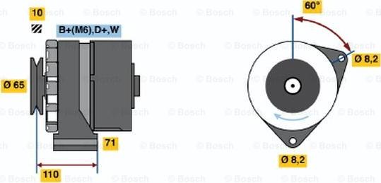 BOSCH 0 986 037 880 - Генератор avtokuzovplus.com.ua