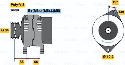 BOSCH 0 986 041 421 - Генератор autocars.com.ua