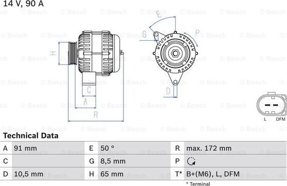 BOSCH 0 986 041 990 - Генератор autocars.com.ua