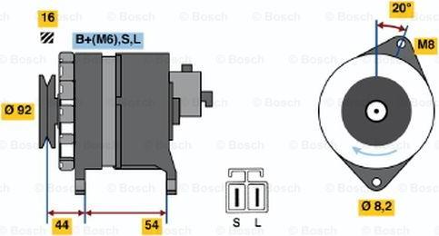 BOSCH 0 986 042 241 - Генератор avtokuzovplus.com.ua