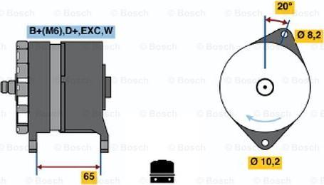 BOSCH 0 986 042 251 - Генератор autocars.com.ua