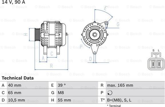 BOSCH 0 986 042 690 - Генератор autocars.com.ua