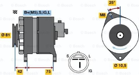 BOSCH 0 986 043 111 - Генератор autocars.com.ua