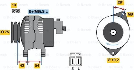 BOSCH 0 986 045 571 - Генератор autodnr.net