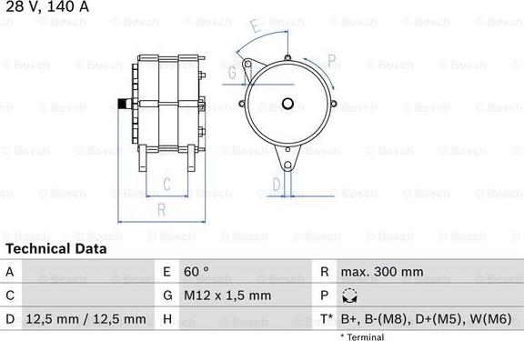 BOSCH 0 986 045 990 - Генератор autocars.com.ua