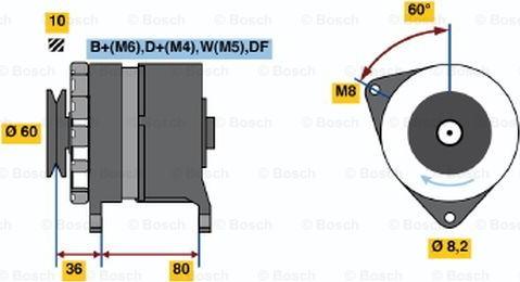 BOSCH 0 986 046 081 - Генератор autodnr.net