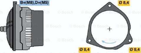 BOSCH 0 986 047 180 - Генератор autocars.com.ua