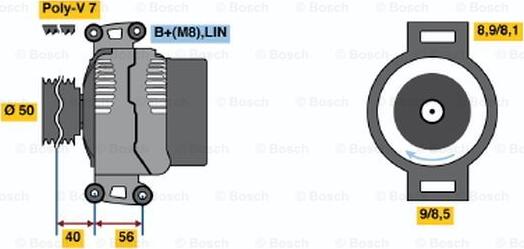 BOSCH 0 986 047 790 - Генератор autocars.com.ua