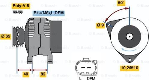 BOSCH 0 986 048 120 - Генератор avtokuzovplus.com.ua