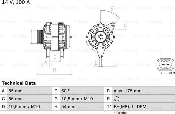 BOSCH 0 986 049 020 - Генератор avtokuzovplus.com.ua