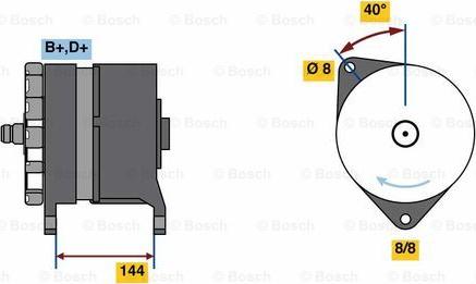 BOSCH 0 986 080 200 - Генератор autocars.com.ua