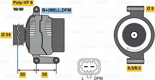 BOSCH 0 986 081 120 - Генератор autocars.com.ua