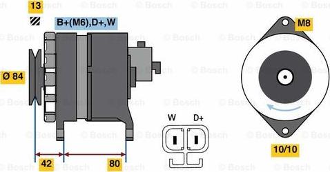 BOSCH 0 986 081 240 - Генератор autocars.com.ua