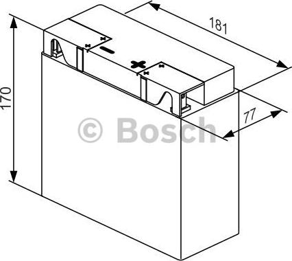 BOSCH 0 986 122 634 - Стартерная аккумуляторная батарея, АКБ avtokuzovplus.com.ua