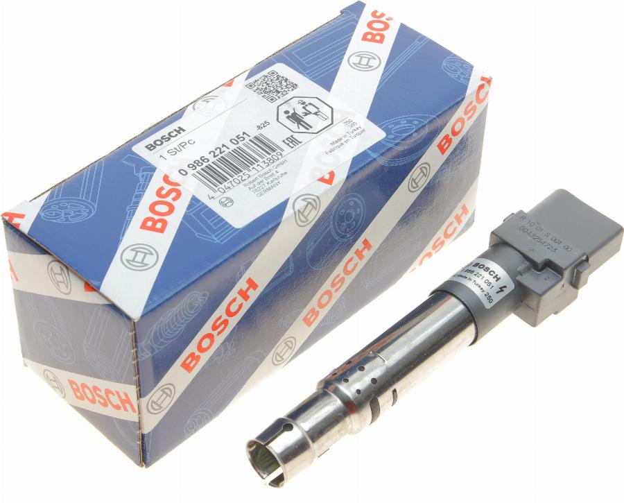 BOSCH 0 986 221 051 - Катушка зажигания avtokuzovplus.com.ua