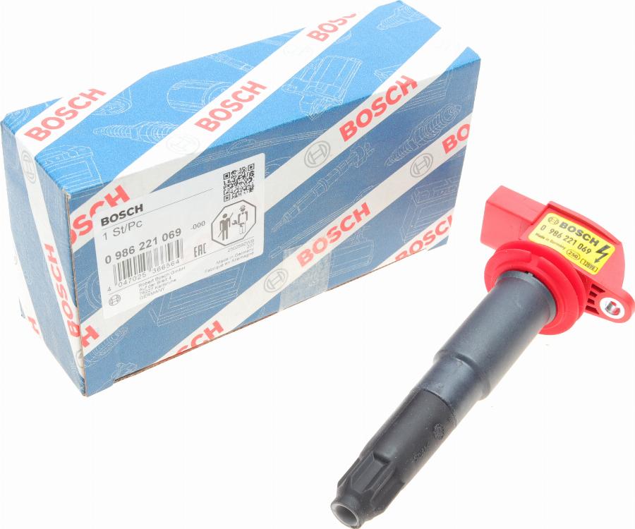 BOSCH 0 986 221 069 - Катушка зажигания avtokuzovplus.com.ua