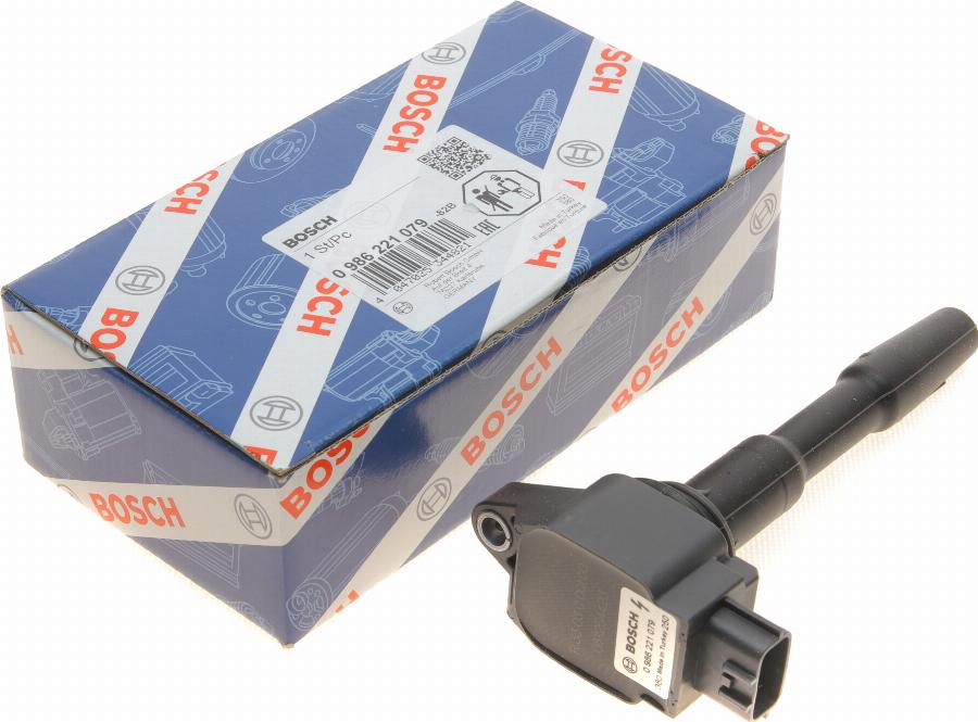 BOSCH 0 986 221 079 - Катушка зажигания avtokuzovplus.com.ua