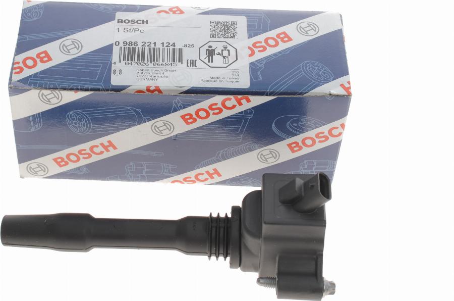 BOSCH 0 986 221 124 - Котушка запалювання autocars.com.ua