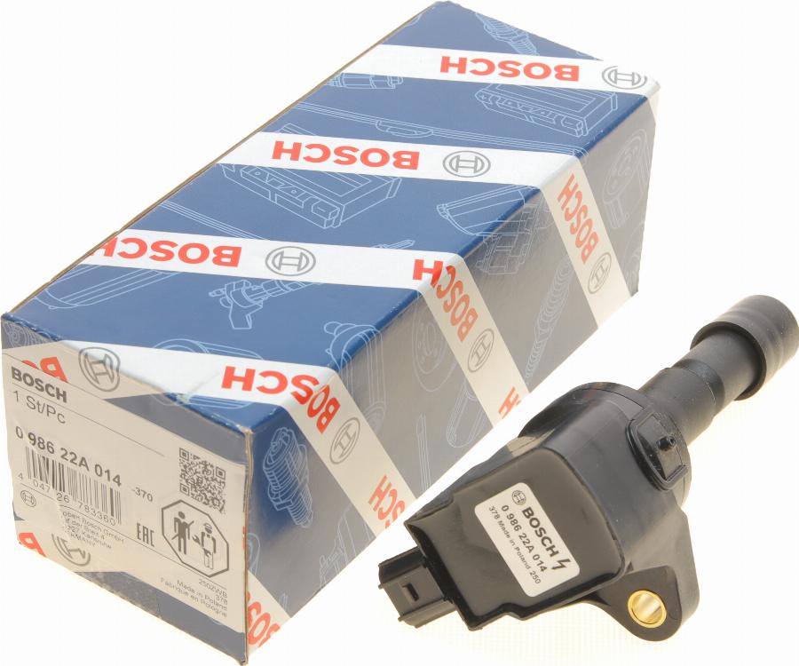 BOSCH 0 986 22A 014 - Котушка запалювання autocars.com.ua