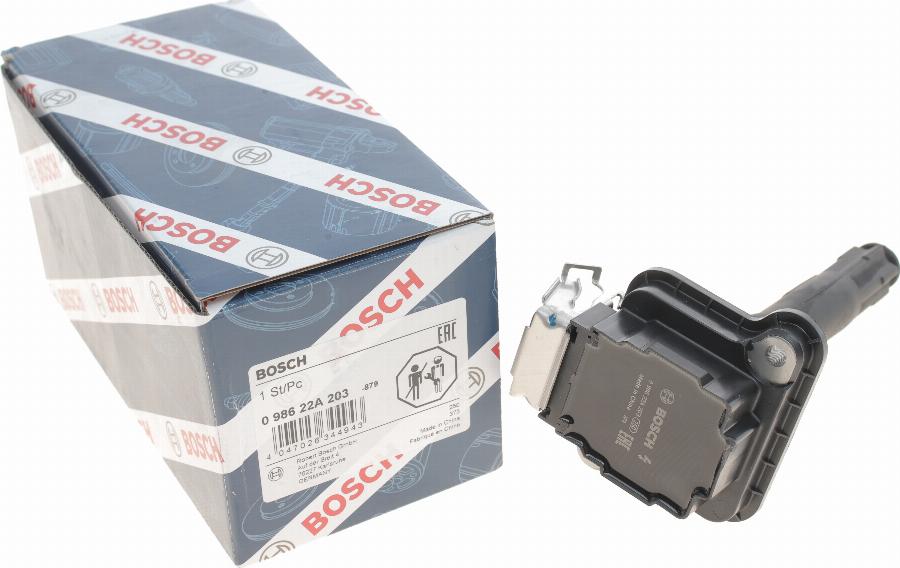 BOSCH 0 986 22A 203 - Катушка зажигания avtokuzovplus.com.ua